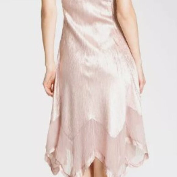 Komarov Bead Pleated Charmeuse Dress  – Size M -NWOT - Picture 3 of 9